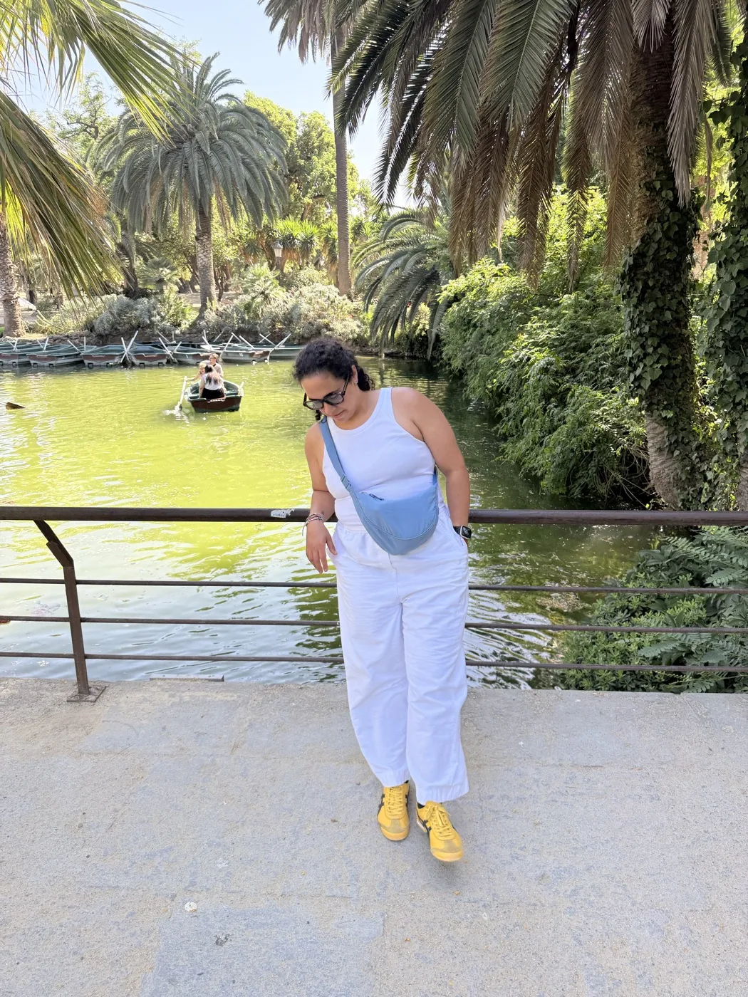 Mariana in a park in Barcelona