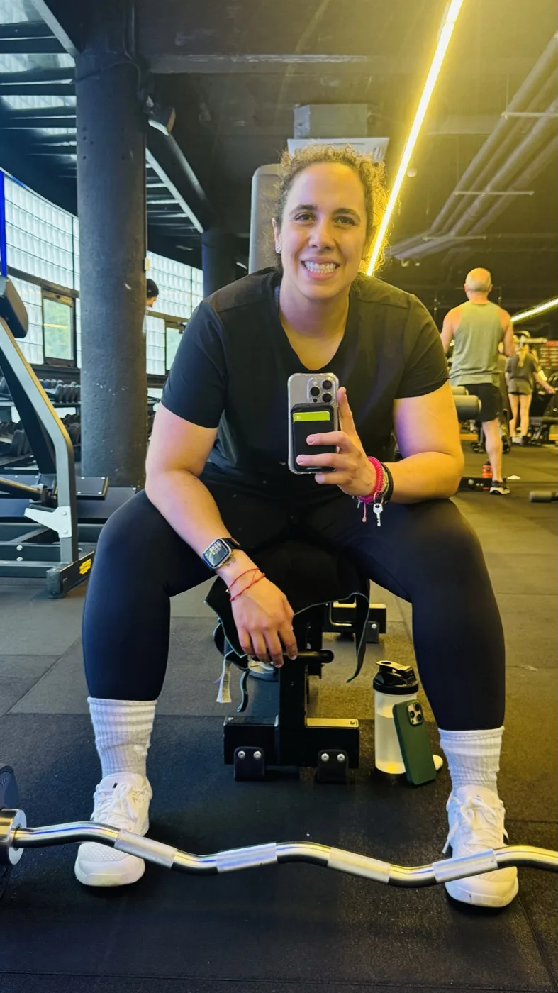 Mariana at the gym